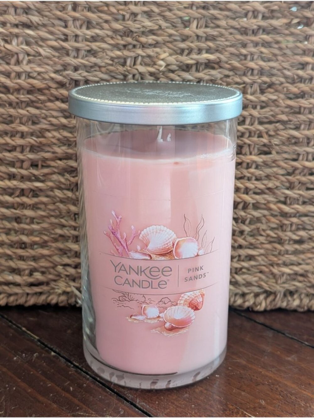 Yankee Candle Pink Sands Large 14.25oz Jar With Lid - Beachy Scented Candle